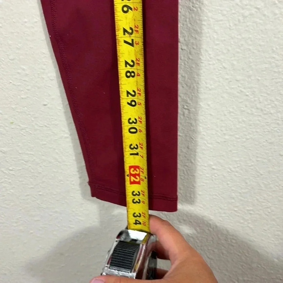 Prana Pillar Leggings Pants Solid Print Yoga Athleisure Compression burgundy xs - Picture 3 of 7